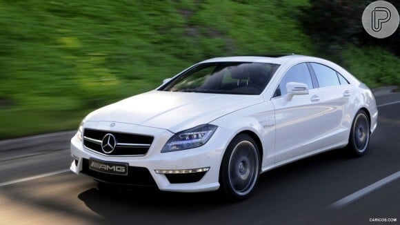 Esse é o Mercedes CLS63 branco de Adriano, avaliado em R$ 270 mil