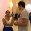 Os atores se encontraram no Centro Cultural Banco do Brasil (CCBB), no Centro do Rio de Janeiro. Cissa revelou que foi ali que ela ouviu falar de Mateus pela primeira vez