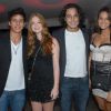 Marina Ruy Barbosa com Ricky Tavares, Rafael Almeida e Bruna Marquezine na festa de debutante de Juliana Xavier