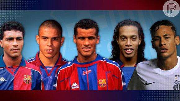 Matéria no site do Barcelona lista jogadores brasileiros que passaram pelo time: Romário (1993), Ronaldo (1996), Rivaldo (1997), Ronaldinho (2003) e Neymar (2013)