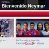 Site do Barcelona comete gafe ao afirmar que Neymar é carioca nesta segunda-feira, 27 de maio de 2013: 'De Romário a Neymar, tradição carioca no ataque'. Dos jogadores da foto, apenas Romário e Ronaldo são cariocas