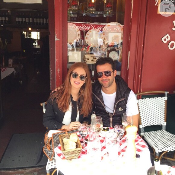 Marina está curtindo as férias ao lado do namorado, Caio Nabuco, de 34 anos