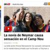 Bruna Marquezine foi destaque na imprensa espanhola no dia da apresentação de Neymar à torcida do Barça