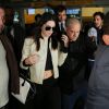 Kendal Jenner desembarcou no Aeroporto Internacional de Guarulhos, em São Paulo, na manhã desta quinta-feira, 28 de maio de 2015