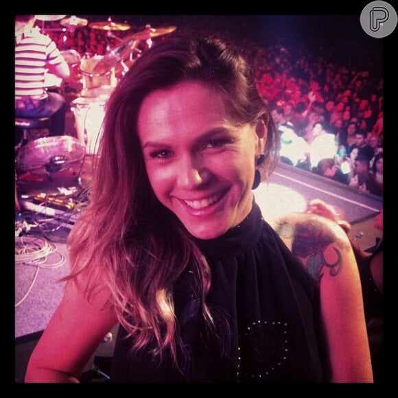 Nilceia Oliveira esteve no show do 'Aviões do Forró', na última sexta-feira (31). Thammy Miranda também foi ao evento