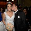 DH Silveira, vencedor de 'A Fazenda 7', e a modelo Bruna Unzueta se casaram na última quinta-feira, 28 de maio de 2015