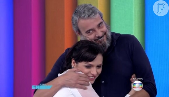 Monica Iozzi foi tietada por Alexandre Borges durante o 'Vídeo Show' desta terça-feira, 3 de junho de 2015