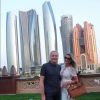 Roberto Justus e Ana Paula Siebert passaram por Abu Dhabi em sua lua de mel