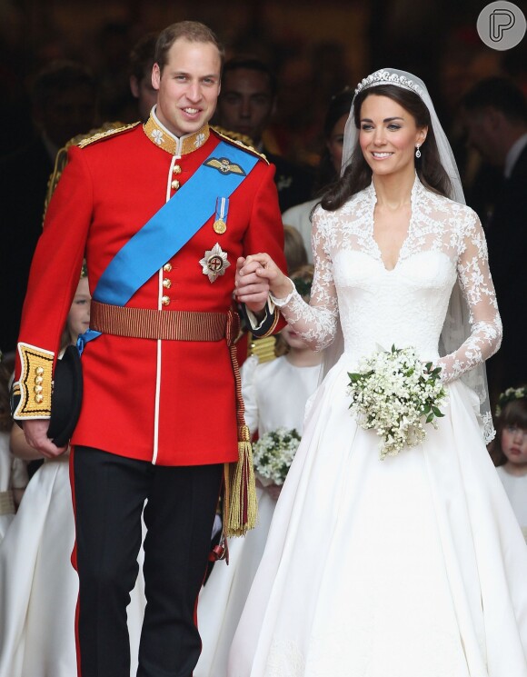 Kate Middleton e o príncipe William estão casados desde abril de 2011