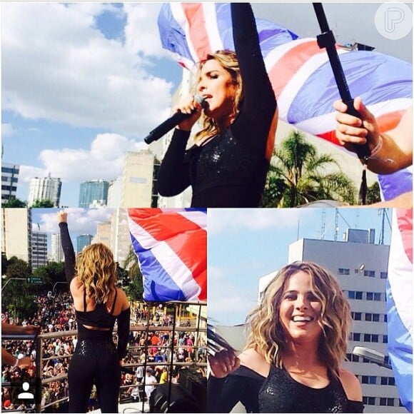 Wanessa se apresentou durante a 19ª Parada do Orgulho LGBT, em São Paulo, na tarde deste domingo, 7 de junho de 2015