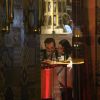 Amanda Djehdian namorou muito na noite de domingo, 7 de junho de 2015. A ex-participante do 'BBB15' trocou beijos com o empresário Gustavo Bernardes e comemorou o encontro em seu Instagram: 'Jantar mais que especial'