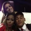 Neymar brincou muito com a irmã, Rafaella, e uma amiga