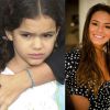 Já Bruna Marquezine fez sua estreia na televisão no papel da pequena Salete na novela 'Mulheres Apaixonadas', aos sete anos