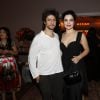 Letícia Sabatella e o marido, Fernando Alves Pinto, na festa do 26º Prêmio da Música Brasileira, nesta quarta-feira, 10 de junho de 2015