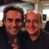 Também pelo Instagram Alexandre Nero registrou o seu encontro com o instrumentista Carlos Malta