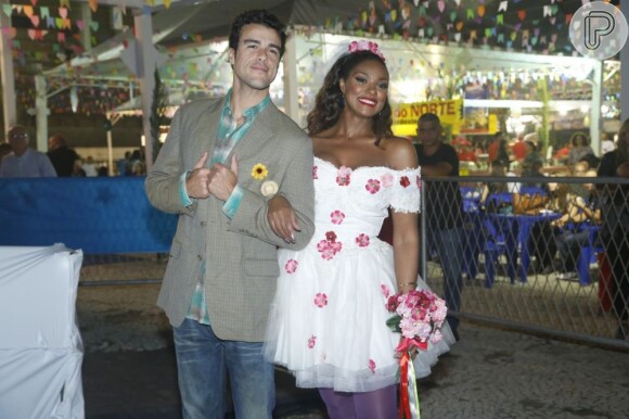 Cris Vianna e Joaquim Lopres se casam na festa Arraial da Providência, realizado no Jockey Club da Gávea, na Zona Sul do Rio, em 7 de junho de 2013