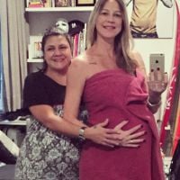 Grávida de gêmeos, Luana Piovani faz drenagem linfática: 'Três vezes por semana'
