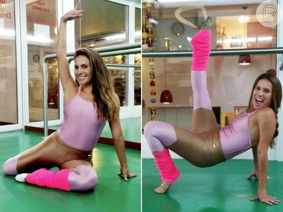 Maíra Charken, a delegada Vera de 'Babilônia', mantém boa forma com balé fitness