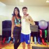 Talita e o namorado, Rafael, do 'BBB15', também praticam exercícios juntos
