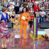 Isabella Santoni cai no samba no 'Encontro' e ganha elogio de fãs: 'Que linda'