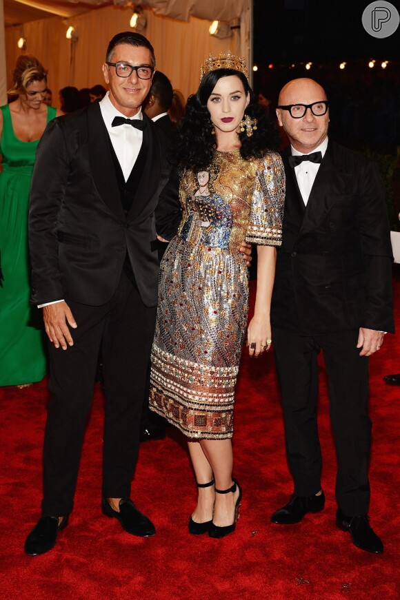 Stefano Gabbana e Domenico Dolce são estilistas queridos por várias celebridades, como Katy Perry