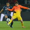 O brasileiro Lucas, que defende o Paris Saint-Germain, também já teve a bola roubada de seus pés por Messi