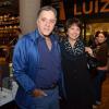 Tony Ramos e a mulher, Lidiane, prestigiaram a noite de lançamento do livro 'Crimes no Horário Nobre - A Teledramaturgia de Silvio de Abreu'