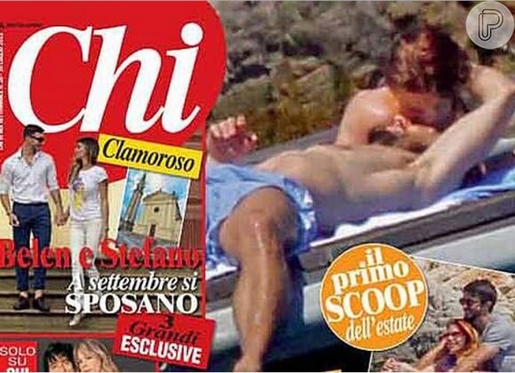 A filha de Silvio Berlusconi foi flagrada com Lorenzo, na época identificado como Pietro, segundo fotos divulgadas pela revista italiana 'Chi'