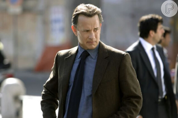 Tom Hanks é o professor Robert Langdon na série de filmes baseados na obra de Dan Brown