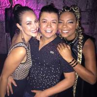 Ludmilla exibe novo visual em festa com Paolla Oliveira e Bárbara Paz