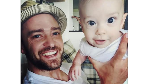 Justin Timberlake mostra foto do filho, Silas, de cinco meses no Twitter