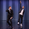 Jimmy Fallon e Justin Timberlake cantaram um medley de raps no 'Tonight Show with Jimmy Fallon', nesta quarta-feira, 09 de setembro de 2015