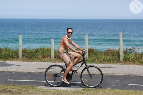 Rainer Cadete voltou a pedalar após tomar banho de mar