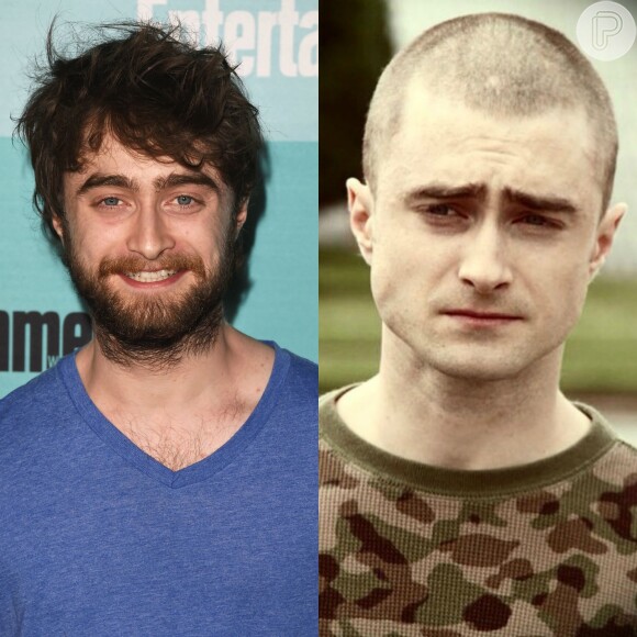 Daniel Radcliffe raspou o cabelo e a barba