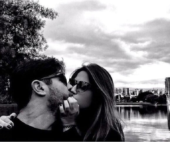 Sandro Pedroso namora Jéssica Costa, filha do cantor Leonardo. Jovem de 21 anos está grávida do ator