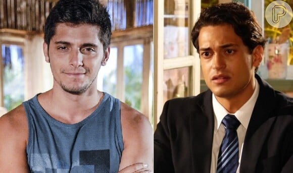 Juliano (Bruno Gissoni) denuncia o envolvimento de Hélio (Raphael Viana) no sequestro de Samuel (Juca de Oliveira), em 'Flor do Caribe', em 30 de julho de 2013