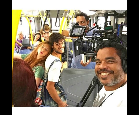 Marina e Felipe já vem rodando cenas de seus personagens pelas ruas do Rio desde o mês passado