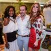 As duas também posaram ao lado do hairstylist Marcos Proença em evento de moda, em São Paulo