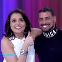 Cauã Reymond usa coleira com nome de Monica Iozzi na TV: 'Sonho realizado'