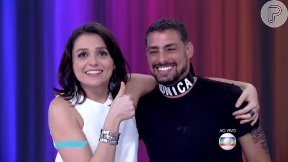 Cauã Reymond visitou Monica Iozzi no 'Vídeo Show' nesta sexta-feira, 2 de outubro de 2015