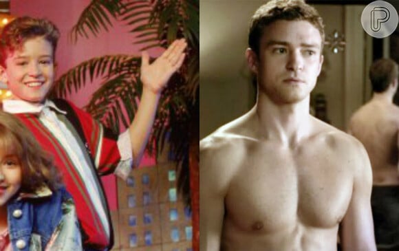 No filme 'Amizade Colorida', Justin Timberlake mostra que está bem musculuso, diferente do menino magrinho do 'Clube do Mickey'