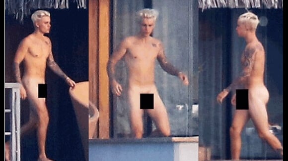 Justin Bieber é fotografado nu e internautas zombam: 'Inveja do Stênio Garcia'