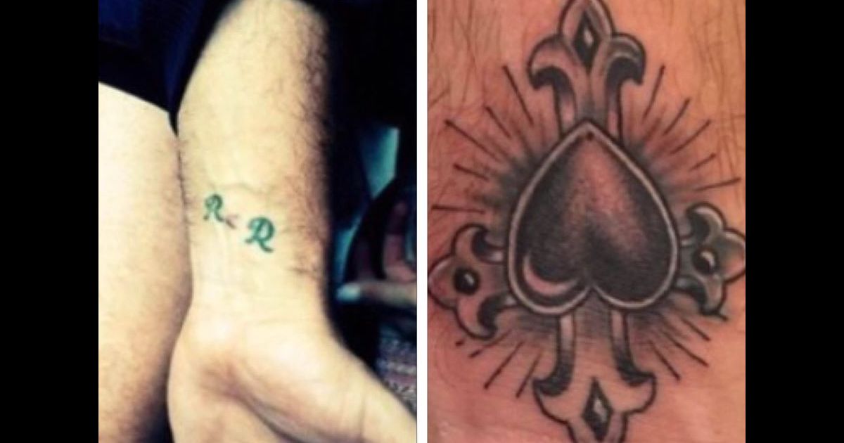 Recentemente Ronaldo apagou de vez a tatuagem que fez ...