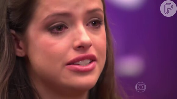 Agatha Moreira chora ao relembrar 'Verdades Secretas' e se diz acolhida no 'Dança dos Famosos', no 'Domingão do Faustão', em 11 de outubro de 2015