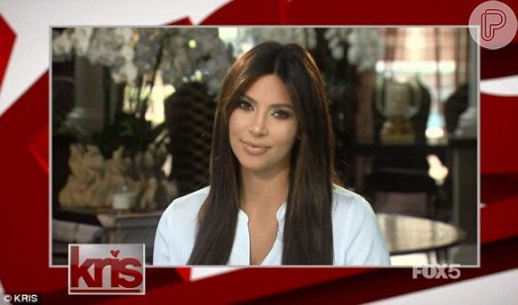 Kim Kardashian apareceu em uma transmissão ao vivo
