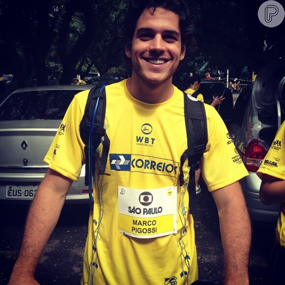 O ator também é adepto da bicicleta. No início do ano, Pigossi participou do evento World Bike Tour São Paulo, promovido pela TV Globo, e postou uma foto na sua página do Instagram