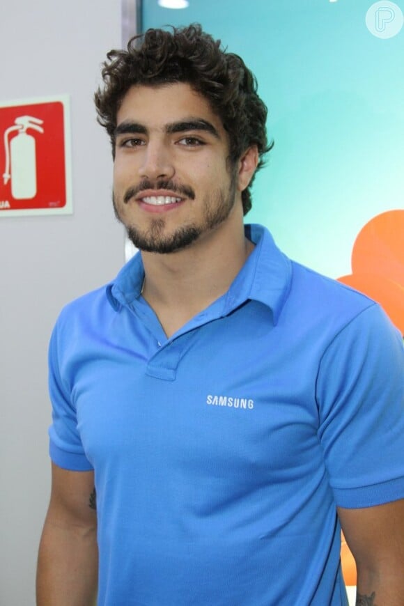 Caio Castro participa de evento em São Paulo, em 23 de agosto de 2013