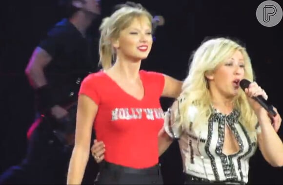 Taylor Swift convidou Ellie Goulding para um dos dois shows que fez em Los Angeles