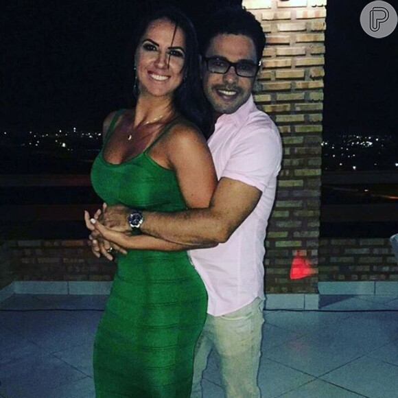 O Réveillon de Zezé Di Camargo e Graciele Lacerda foi especial: pela primeira vez o casal passou a noite da virada junto