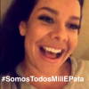 A mulher de Thiaguinho comentou a emoção dos fãs nos comentários e de seus amigos famosos com a hashtag #SomosTodosMiliEPata